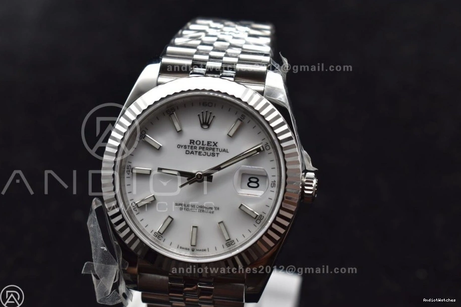 Supportive Dial SS 41 Bracelet 904L 1:1 SS Jubilee on Datejust WF White Stick 649 Edition Steel Best A 1020